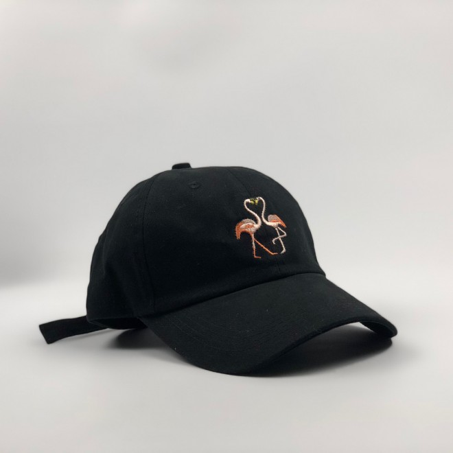 Кепка бейсболка Flamingo (черная)