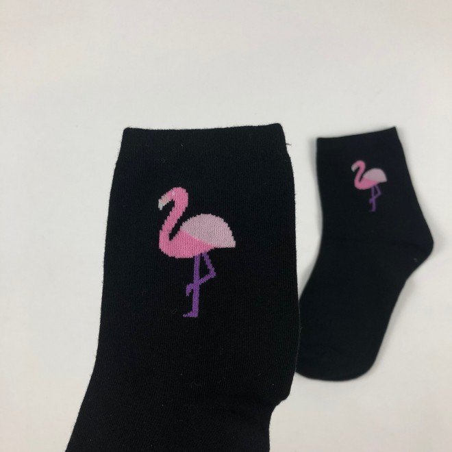 Носки Фламинго (черный)