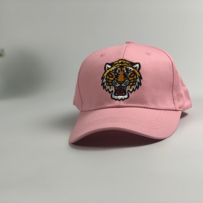 Кепка бейсболка Gucci Тигр (розовая)