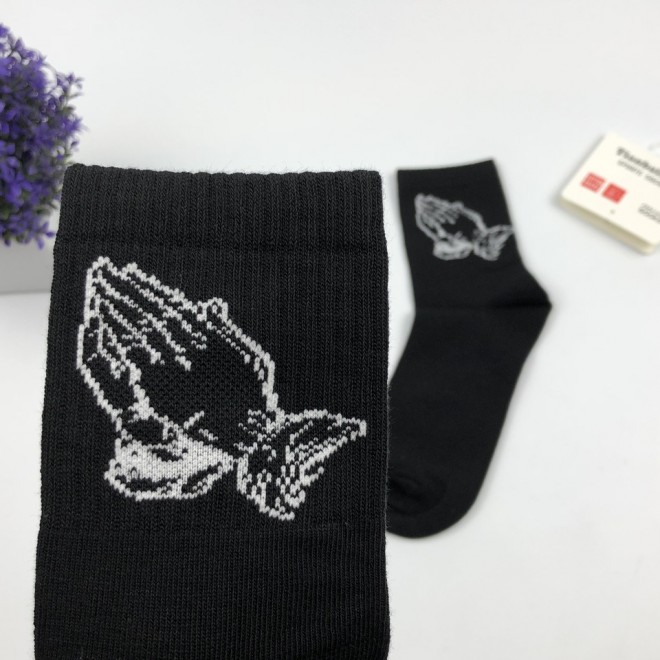 Носки Tianbailum Drake Молитвенные Руки (черный)