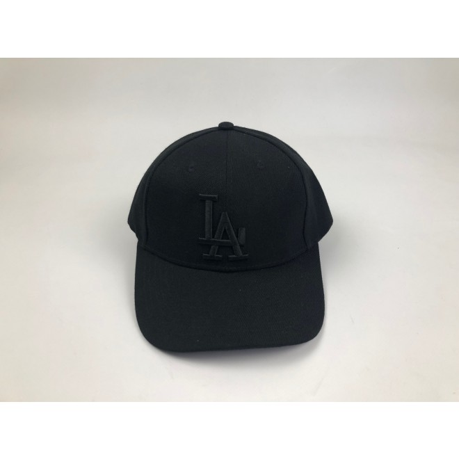 Кепка Los Angeles LA MLB - Черная с черным лого